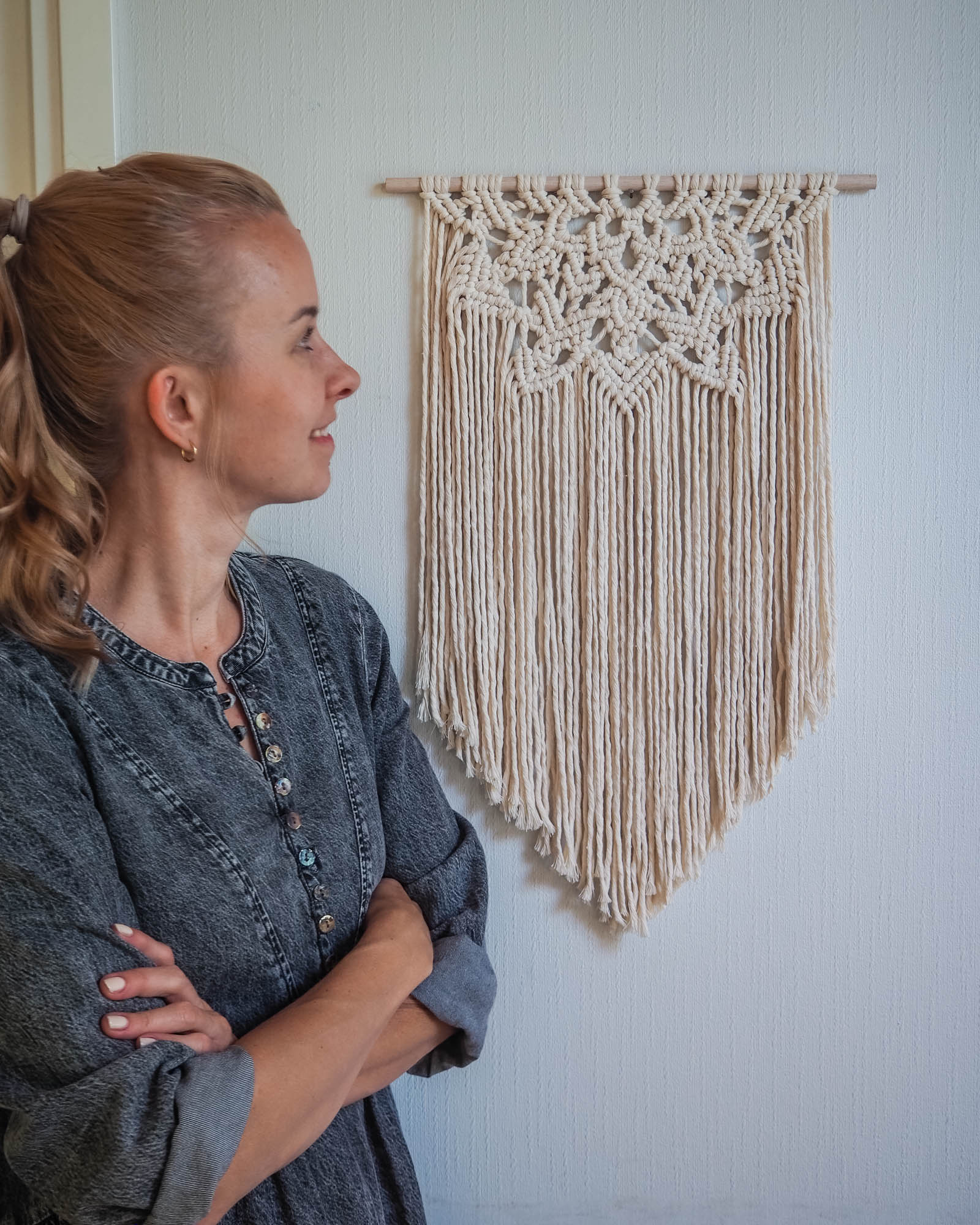 Mimi mandala macrame wall hanging tutorial