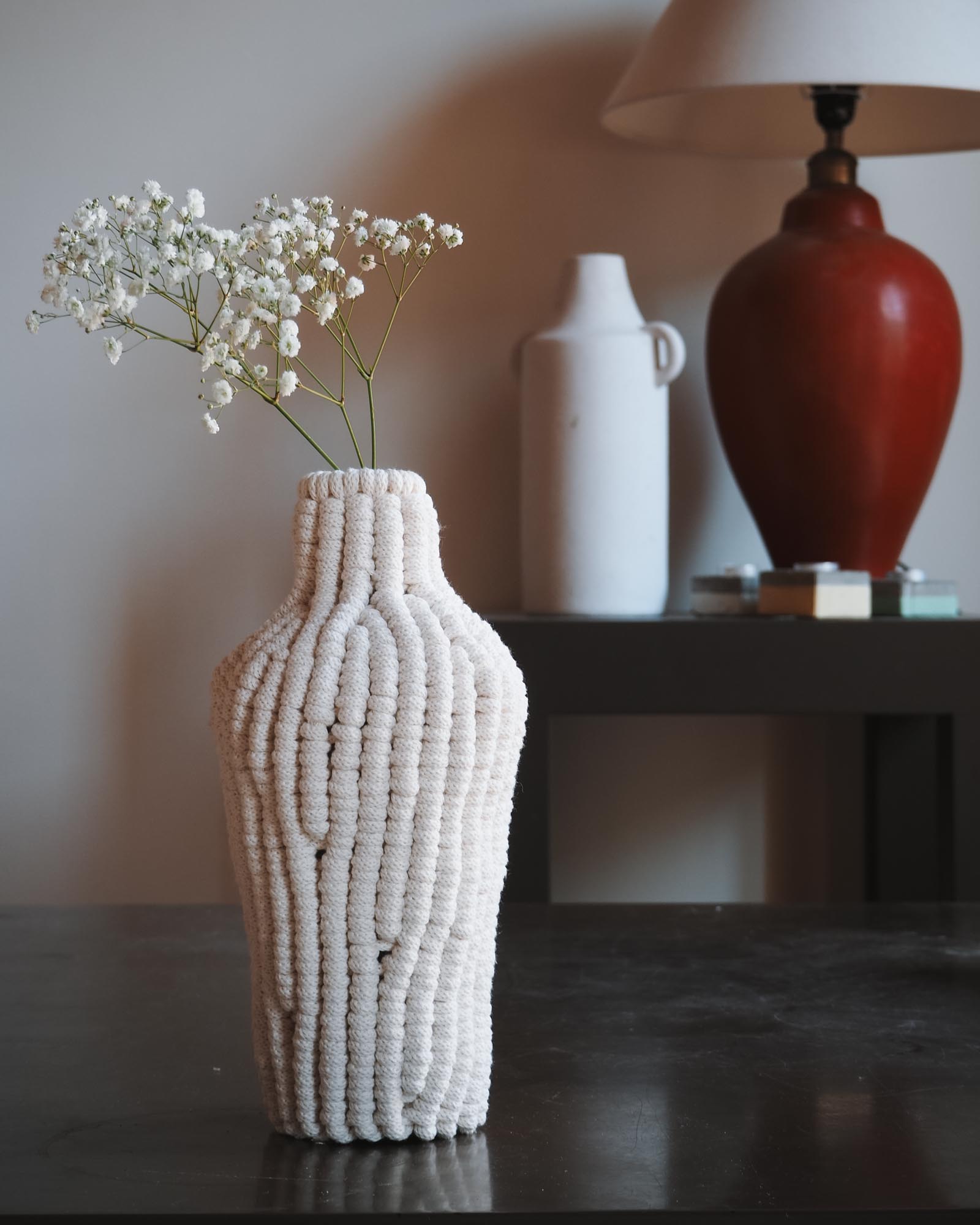 Cocoon macrame flower vase tutorial